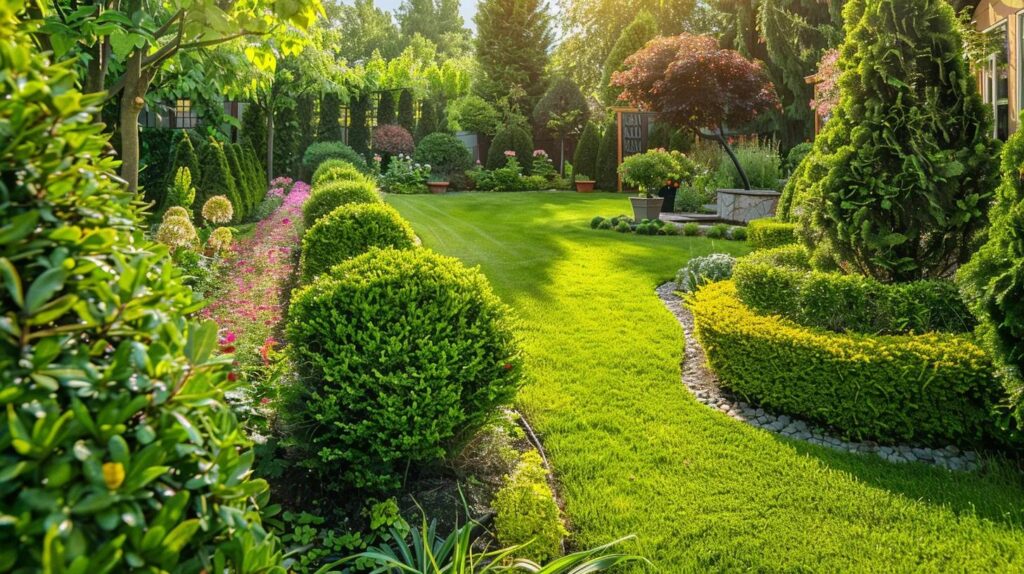 Professional shrub trimming services enhancing garden aesthetics with healthy plants