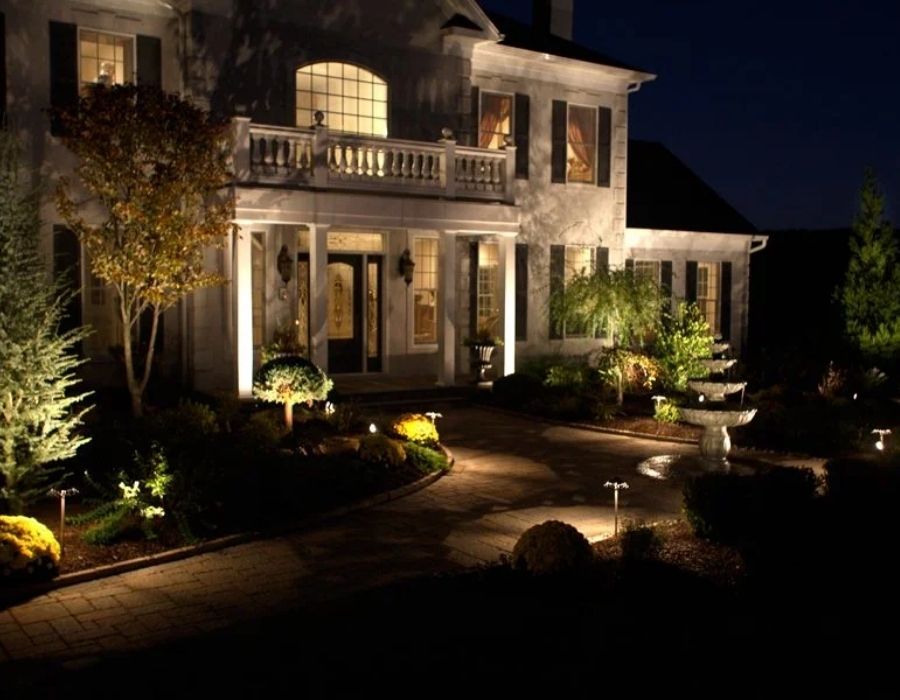 Landscaping in Morristown, NJ — planted beds on a shaded Morristown property
