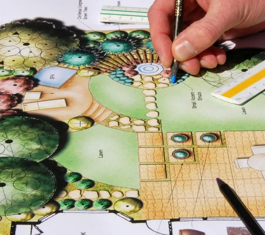 Garden layout planning for a Denville, NJ property