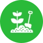 Mulching and weeding service icon Morristown NJ
