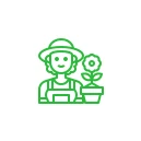 Gebhard Horticulture project achievements statistic icon