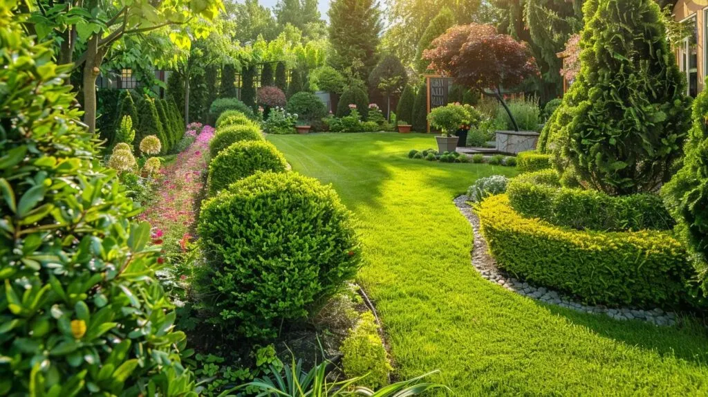 Professional shrub trimming services enhancing garden aesthetics with healthy plants