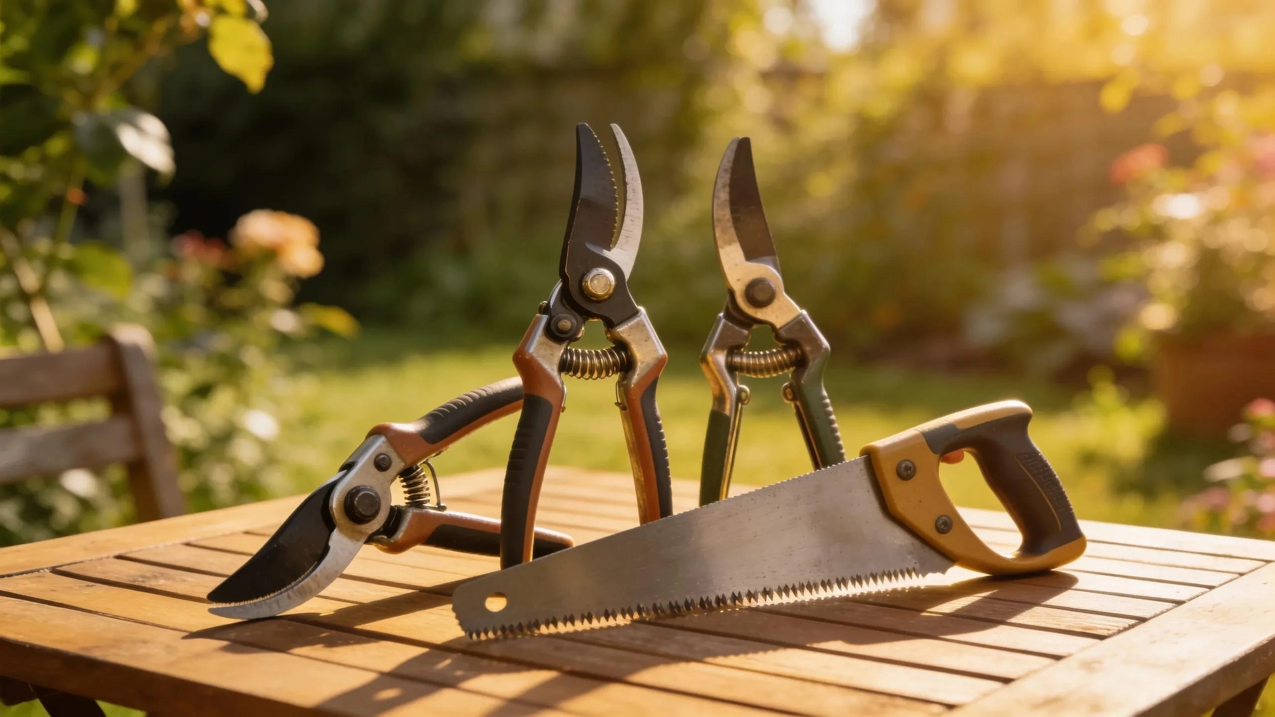 Essential pruning tools for maintaining overgrown bushes